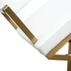 Deals ๐ TOV DIRECTOR BAR STOOL: WHITE | GOLD Kitchen + Dining โจ 12 TOV DIRECTOR BAR STOOL: WHITE | GOLD Kitchen + Dining