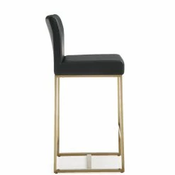 TOV DENMARK COUNTER STOOL: BLACK/GOLD | SET OF 2 Kitchen + Dining