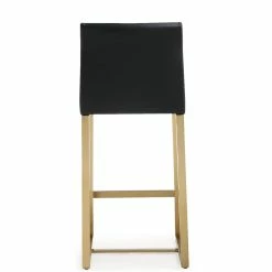 TOV DENMARK COUNTER STOOL: BLACK/GOLD | SET OF 2 Kitchen + Dining