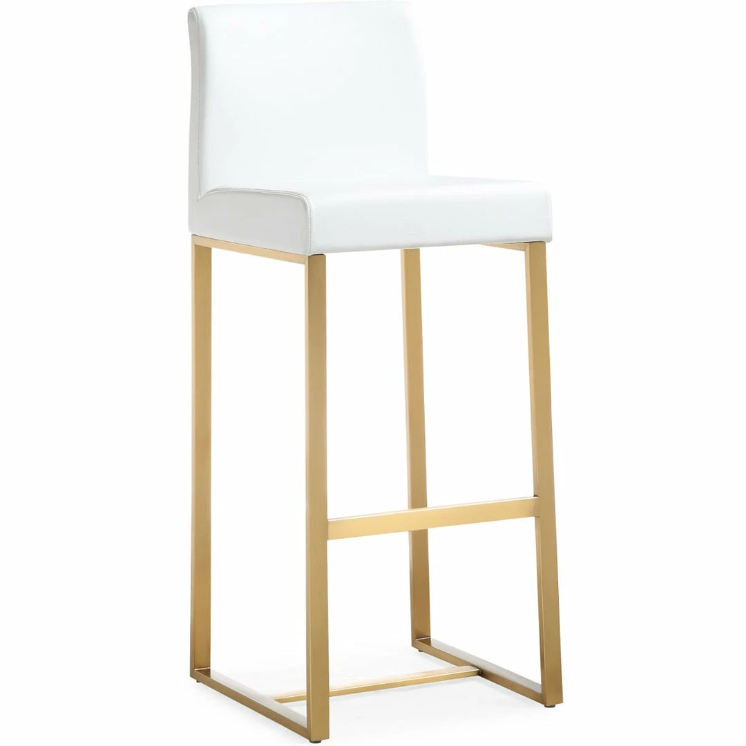 Budget ❤️ TOV DENMARK BAR STOOL: WHITE/GOLD | SET OF 2 Kitchen + Dining 😍 2 TOV DENMARK BAR STOOL: WHITE/GOLD | SET OF 2 Kitchen + Dining