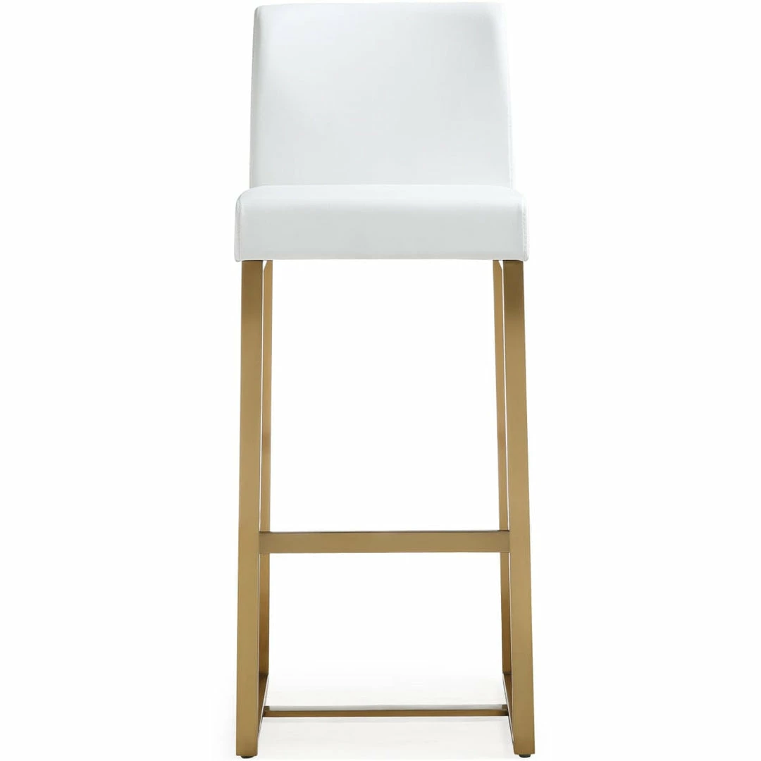 Budget ❤️ TOV DENMARK BAR STOOL: WHITE/GOLD | SET OF 2 Kitchen + Dining 😍 1 TOV DENMARK BAR STOOL: WHITE/GOLD | SET OF 2 Kitchen + Dining