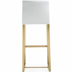 Budget ❤️ TOV DENMARK BAR STOOL: WHITE/GOLD | SET OF 2 Kitchen + Dining 😍 8 TOV DENMARK BAR STOOL: WHITE/GOLD | SET OF 2 Kitchen + Dining