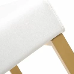 Budget ❤️ TOV DENMARK BAR STOOL: WHITE/GOLD | SET OF 2 Kitchen + Dining 😍 9 TOV DENMARK BAR STOOL: WHITE/GOLD | SET OF 2 Kitchen + Dining