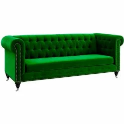 TOV HANNY GREEN VELVET SOFA