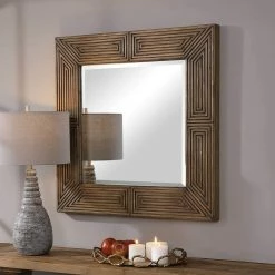 UTTERMOST TRAVELER SQUARE MIRROR Mirrors
