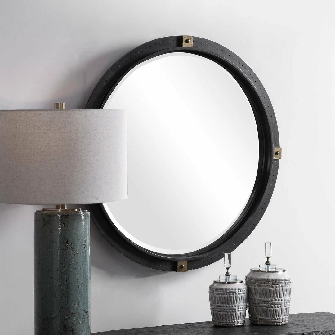 Discount ๐ UTTERMOST TULL INDUSTRIAL ROUND MIRROR Mirrors ๐ฅฐ 2 UTTERMOST TULL INDUSTRIAL ROUND MIRROR Mirrors