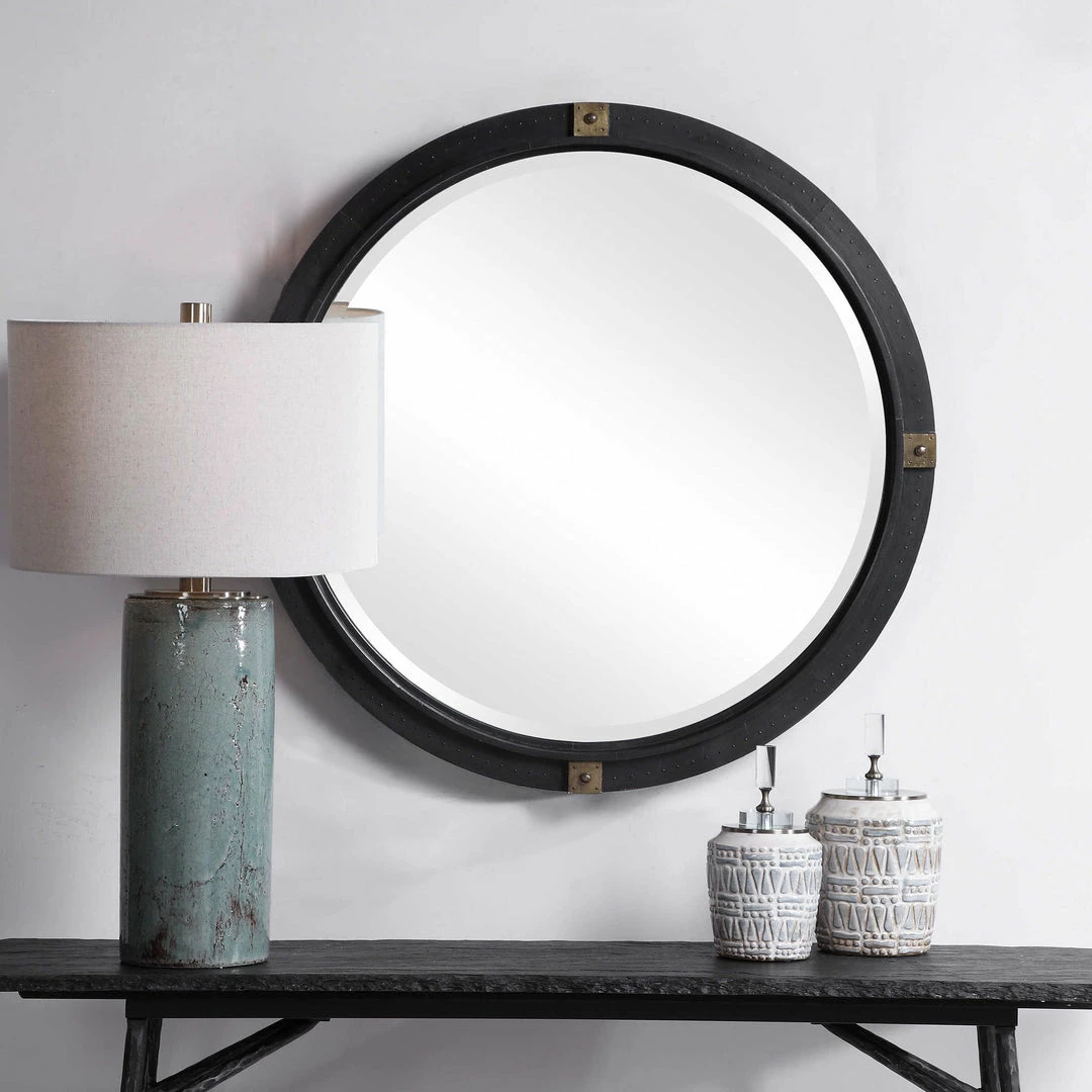 Discount ๐ UTTERMOST TULL INDUSTRIAL ROUND MIRROR Mirrors ๐ฅฐ 3 UTTERMOST TULL INDUSTRIAL ROUND MIRROR Mirrors