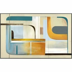 L ART Wall Art "TURNABOUT" CANVAS ART