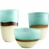 CYAN TURQUOISE EARTH VASE Pillows + Decor