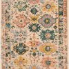 SURYA HUSINA WOOL RUG: WHEAT, EMERALD MULTI