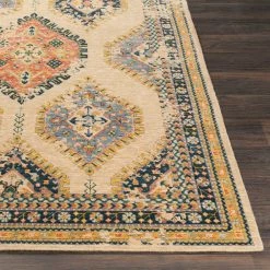 SURYA HEDDY WOOL RUG: WHEAT MULTI