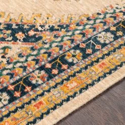 SURYA HEDDY WOOL RUG: WHEAT MULTI