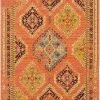SURYA HEDDY WOOL RUG: ORANGE MULTI