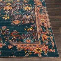 Best deal ✔️ SURYA MIQUELLA WOOL RUG: NAVY, ORANGE MUTLI ⭐ 8 SURYA MIQUELLA WOOL RUG: NAVY, ORANGE MUTLI