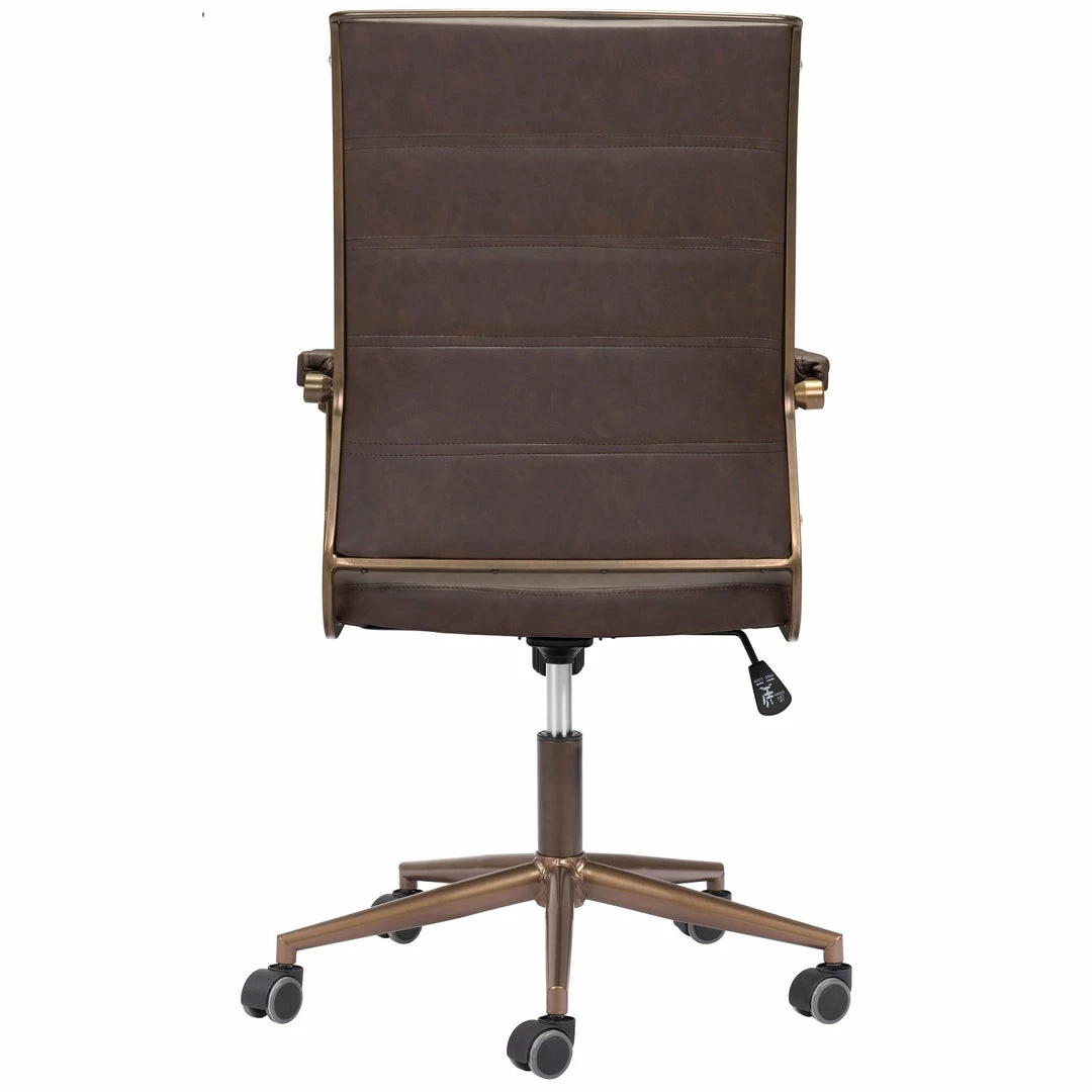Best Pirce โญ ZUO UNION VINTAGE BROWN DESK CHAIR Office ๐คฉ 5 ZUO UNION VINTAGE BROWN DESK CHAIR Office