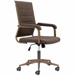 Best Pirce โญ ZUO UNION VINTAGE BROWN DESK CHAIR Office ๐คฉ 10 ZUO UNION VINTAGE BROWN DESK CHAIR Office