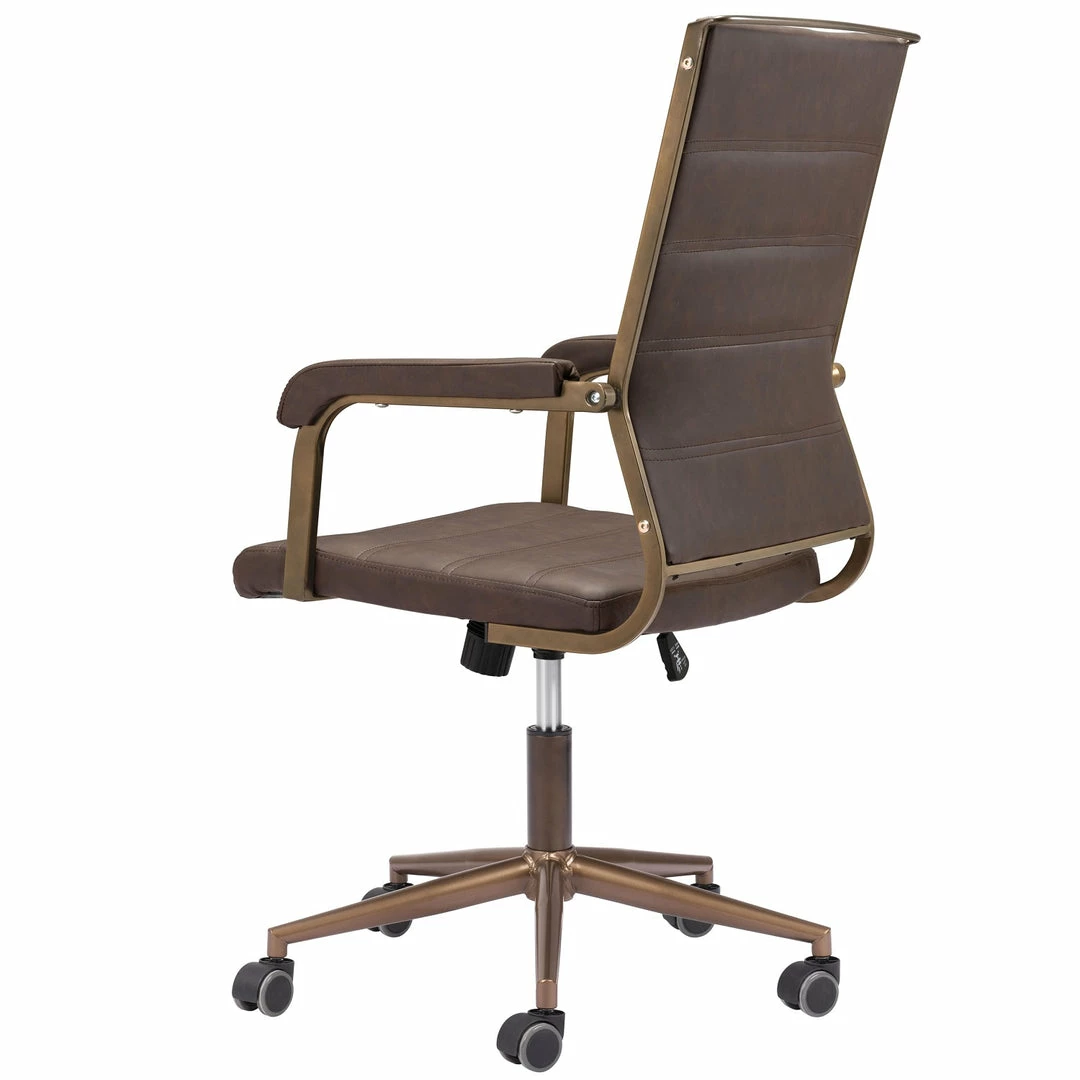 Best Pirce โญ ZUO UNION VINTAGE BROWN DESK CHAIR Office ๐คฉ 7 ZUO UNION VINTAGE BROWN DESK CHAIR Office