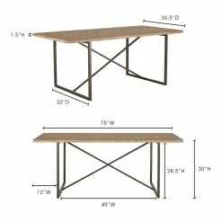 Coupon โญ MOES Furniture UPCYCLED PINE KITCHEN TABLE ๐คฉ 7 MOES Furniture UPCYCLED PINE KITCHEN TABLE
