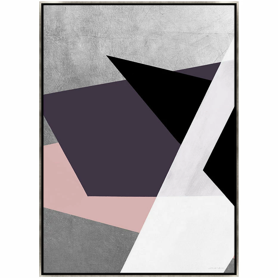 Cheapest ๐ L ART "URBAN JUXTAPOSITION PINK I" METALLIC SILVER CANVAS ART ๐ 1 L ART "URBAN JUXTAPOSITION PINK I" METALLIC SILVER CANVAS ART