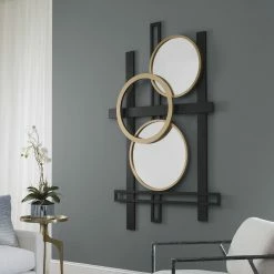 UTTERMOST Wall Sculptures + Decor URBAN VIEWS MIRRORED WALL SCULPTURE