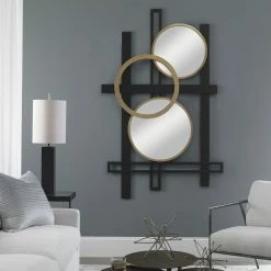 UTTERMOST Wall Sculptures + Decor URBAN VIEWS MIRRORED WALL SCULPTURE