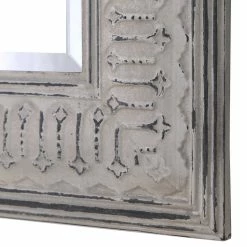 UTTERMOST Mirrors COZETTE AGED WHITE EMBOSSED MIRROR