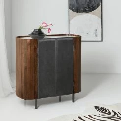 Flash Sale 🎉 HOOKER VANCOUVER PILL SHAPED CABINET 👏 6 HOOKER VANCOUVER PILL SHAPED CABINET