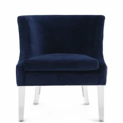TOV VERA NAVY VELVET CHAIR