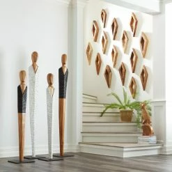 PHILLIPS COLLECTION VESTED MALE FLOOR SCULPTURES: BLACK Pillows + Decor