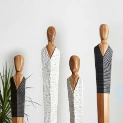 PHILLIPS COLLECTION VESTED MALE FLOOR SCULPTURES: BLACK Pillows + Decor