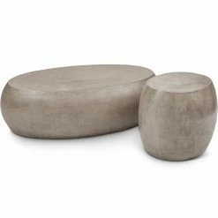 URBIA Living Room RIVERSTONE CONCRETE COFFEE TABLE