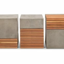 Best reviews of 🎉 URBIA Living Room KOFI CONCRETE + TEAK STOOL 👏 17 URBIA Living Room KOFI CONCRETE + TEAK STOOL