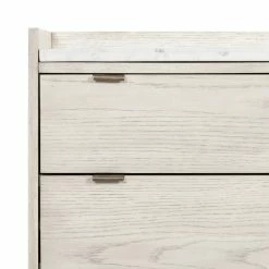 FOUR HANDS VIGGO VINTAGE WHITE OAK TALL CHEST