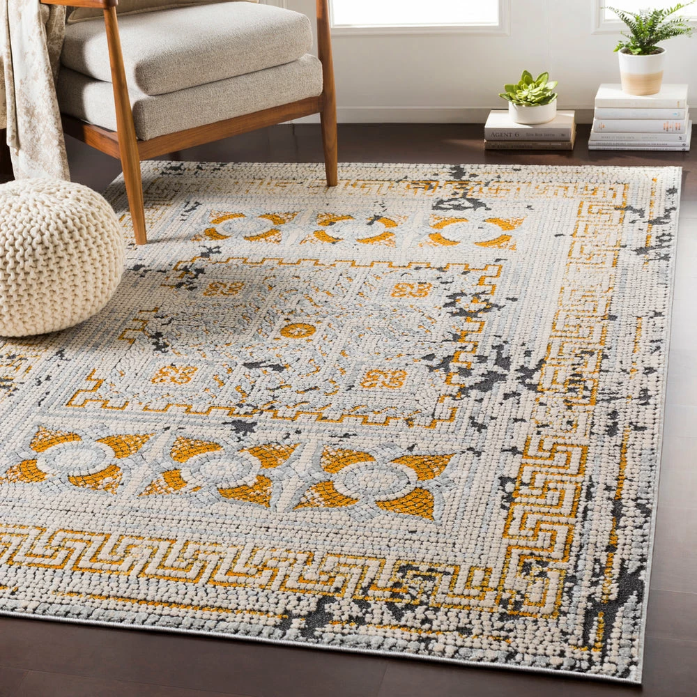 Best Sale ๐ฅ SURYA NIKOLOS RUG: YELLOW, ICE BLUE, BLACK ๐ 2 SURYA NIKOLOS RUG: YELLOW, ICE BLUE, BLACK