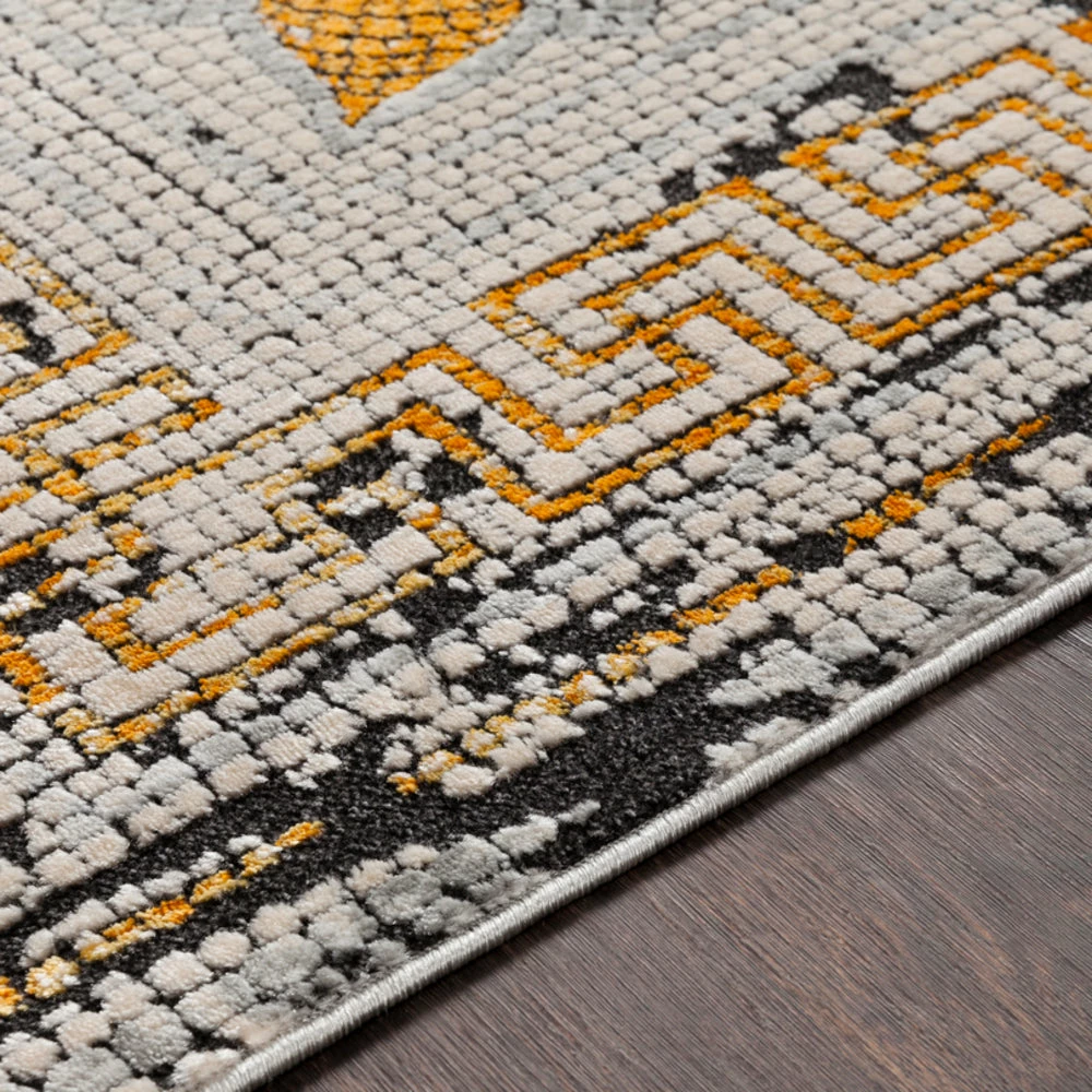 Best Sale ๐ฅ SURYA NIKOLOS RUG: YELLOW, ICE BLUE, BLACK ๐ 5 SURYA NIKOLOS RUG: YELLOW, ICE BLUE, BLACK