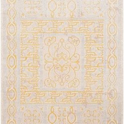 SURYA NICHELLE RUG: YELLOW, ICE BLUE, BEIGE