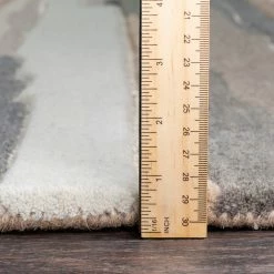 SURYA TEXTURED HORIZON WOOL RUG: SANDSTONE