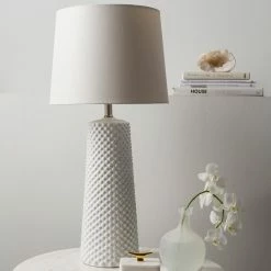 SURYA Lighting WILLA LAMP: WHITE