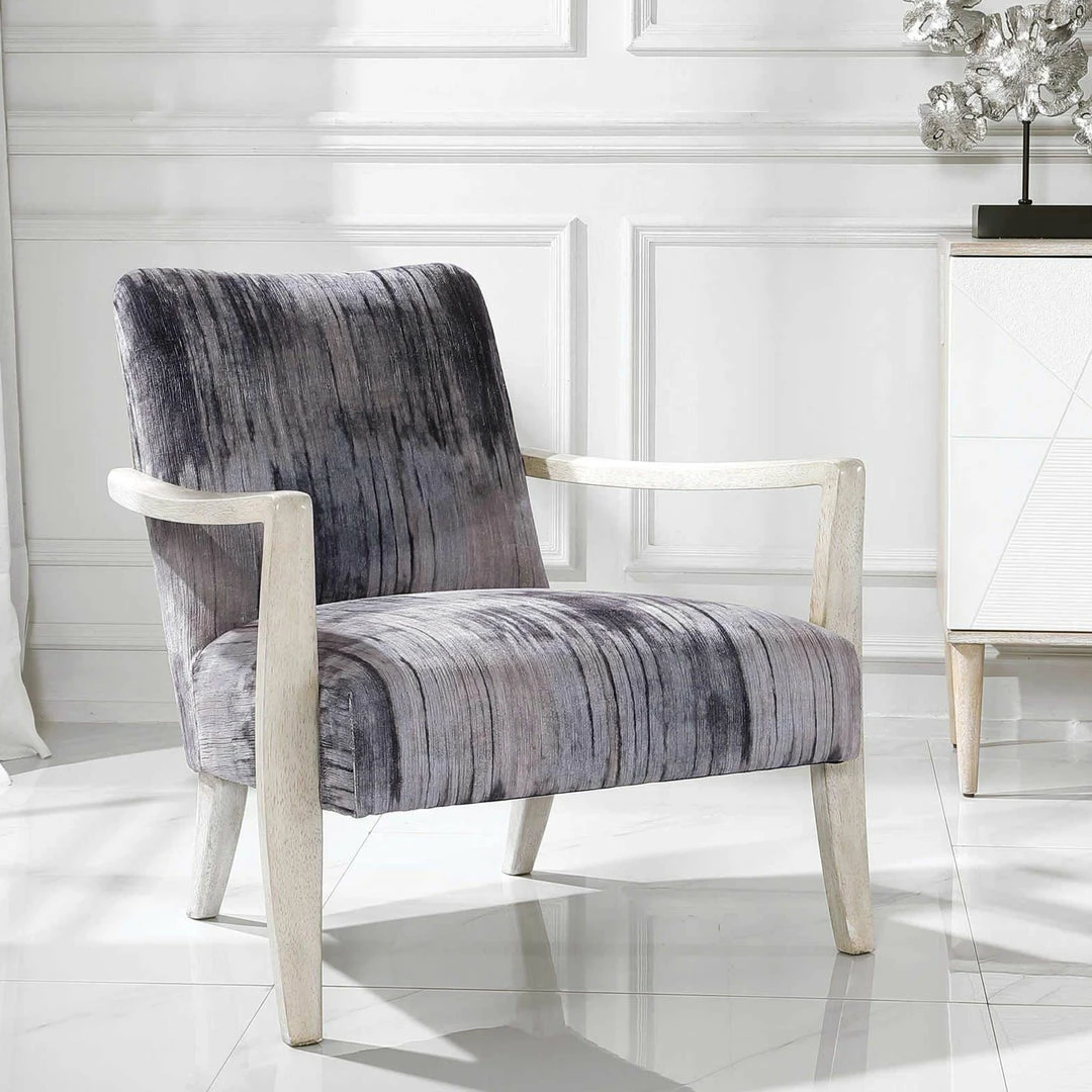 Deals ✔️ UTTERMOST WATERCOLOR CHENILLE ARM CHAIR Furniture 🌟 2 UTTERMOST WATERCOLOR CHENILLE ARM CHAIR Furniture