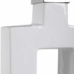 UTTERMOST WHITE OPEN RECTANGULAR CERAMIC LAMP