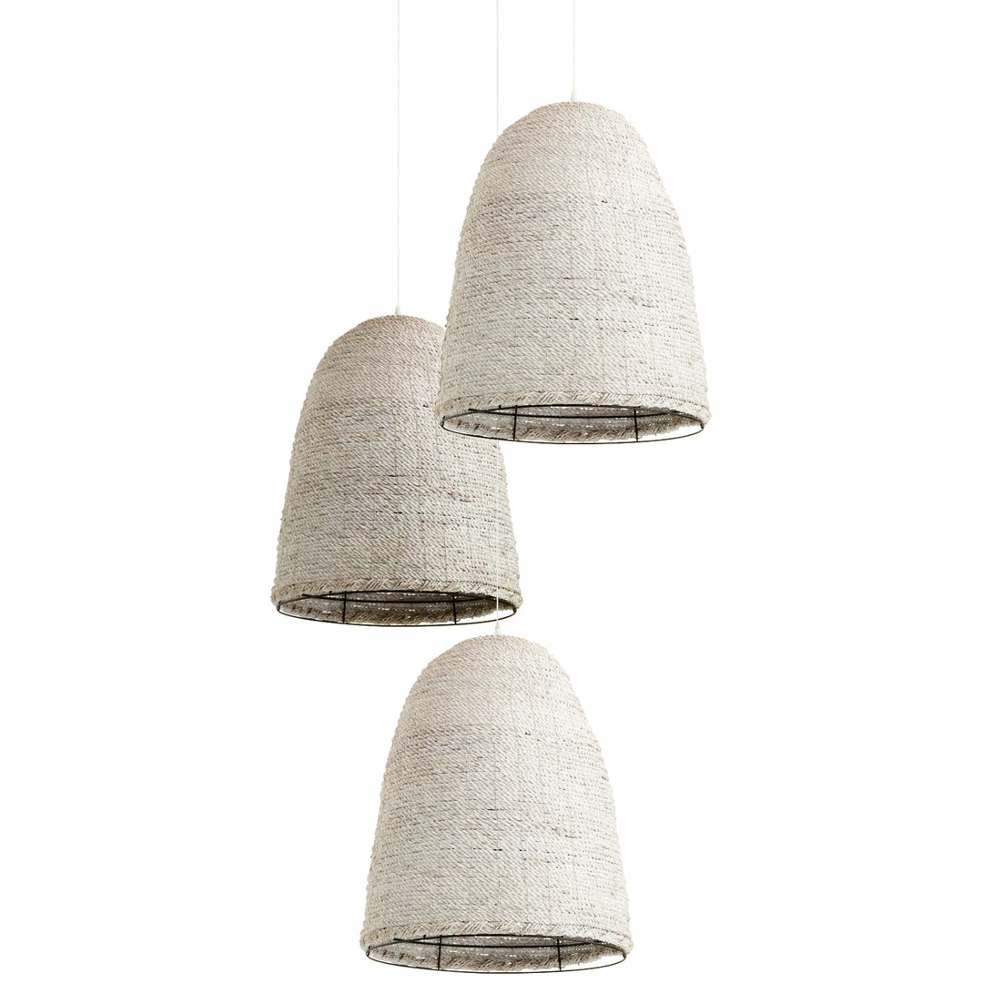 Discount ✨ CYAN Lighting WHITE HAND WOVEN SEAGRASS PENDANT ⌛ 2 CYAN Lighting WHITE HAND WOVEN SEAGRASS PENDANT