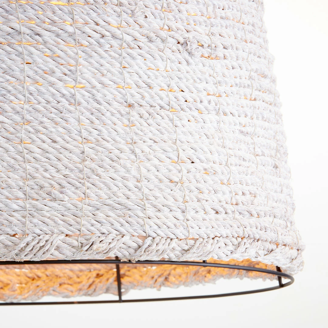 Discount ✨ CYAN Lighting WHITE HAND WOVEN SEAGRASS PENDANT ⌛ 3 CYAN Lighting WHITE HAND WOVEN SEAGRASS PENDANT