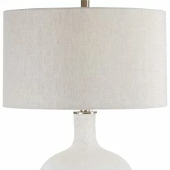 Promo โค๏ธ UTTERMOST Lighting WHITEOUT MOTTLED GLASS TABLE LAMP ๐ 8 UTTERMOST Lighting WHITEOUT MOTTLED GLASS TABLE LAMP