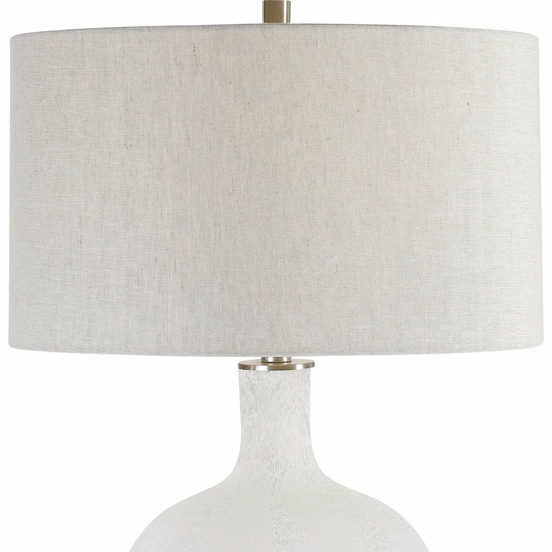 Promo โค๏ธ UTTERMOST Lighting WHITEOUT MOTTLED GLASS TABLE LAMP ๐ 3 UTTERMOST Lighting WHITEOUT MOTTLED GLASS TABLE LAMP