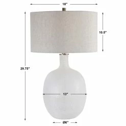 Promo โค๏ธ UTTERMOST Lighting WHITEOUT MOTTLED GLASS TABLE LAMP ๐ 11 UTTERMOST Lighting WHITEOUT MOTTLED GLASS TABLE LAMP
