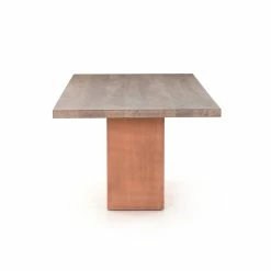 FOUR HANDS COPPER CANYON WHITE WASH ACACIA DINING TABLE