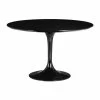 ZUO WILCO 47"RD DINING TABLE: GLOSS BLACK