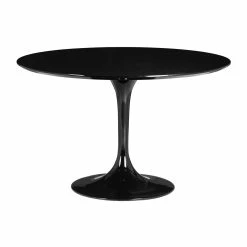 ZUO WILCO 47"RD DINING TABLE: GLOSS BLACK