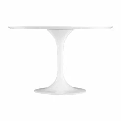 Budget ๐ ZUO WILCO 47"RD DINING TABLE: GLOSS WHITE ๐ 7 ZUO WILCO 47
