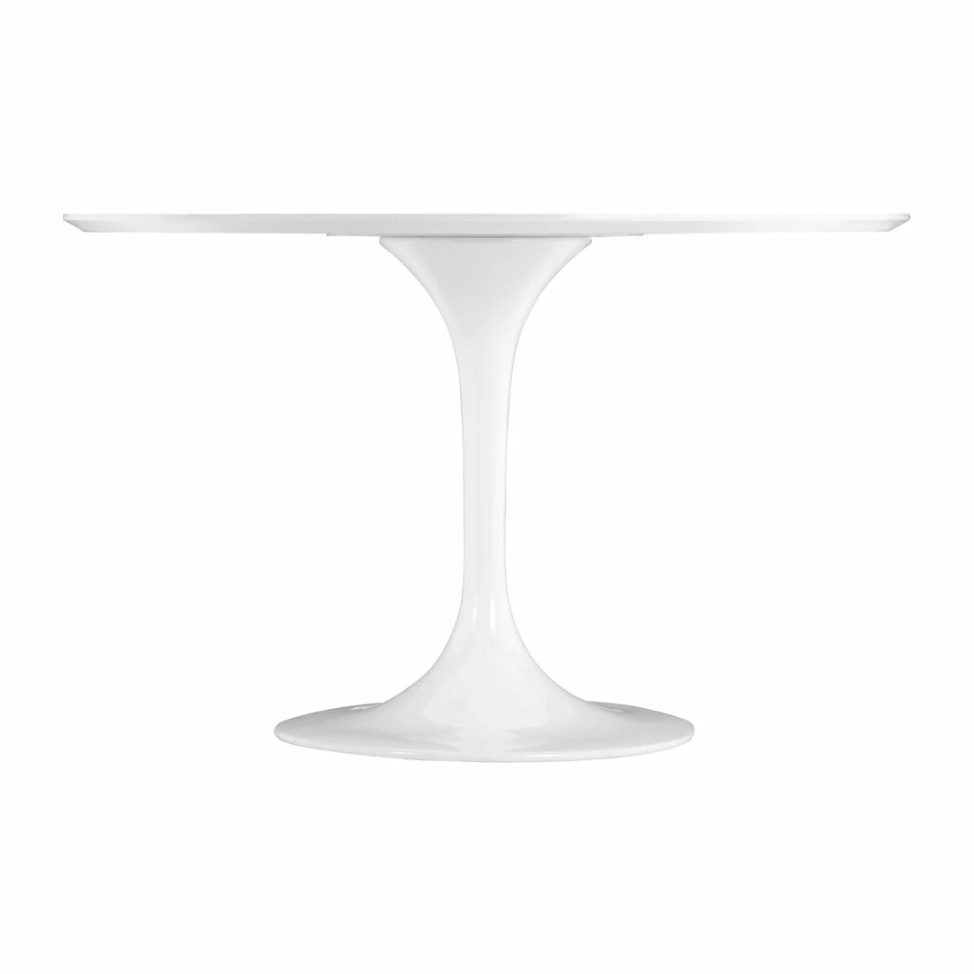 Budget ๐ ZUO WILCO 47"RD DINING TABLE: GLOSS WHITE ๐ 4 ZUO WILCO 47"RD DINING TABLE: GLOSS WHITE